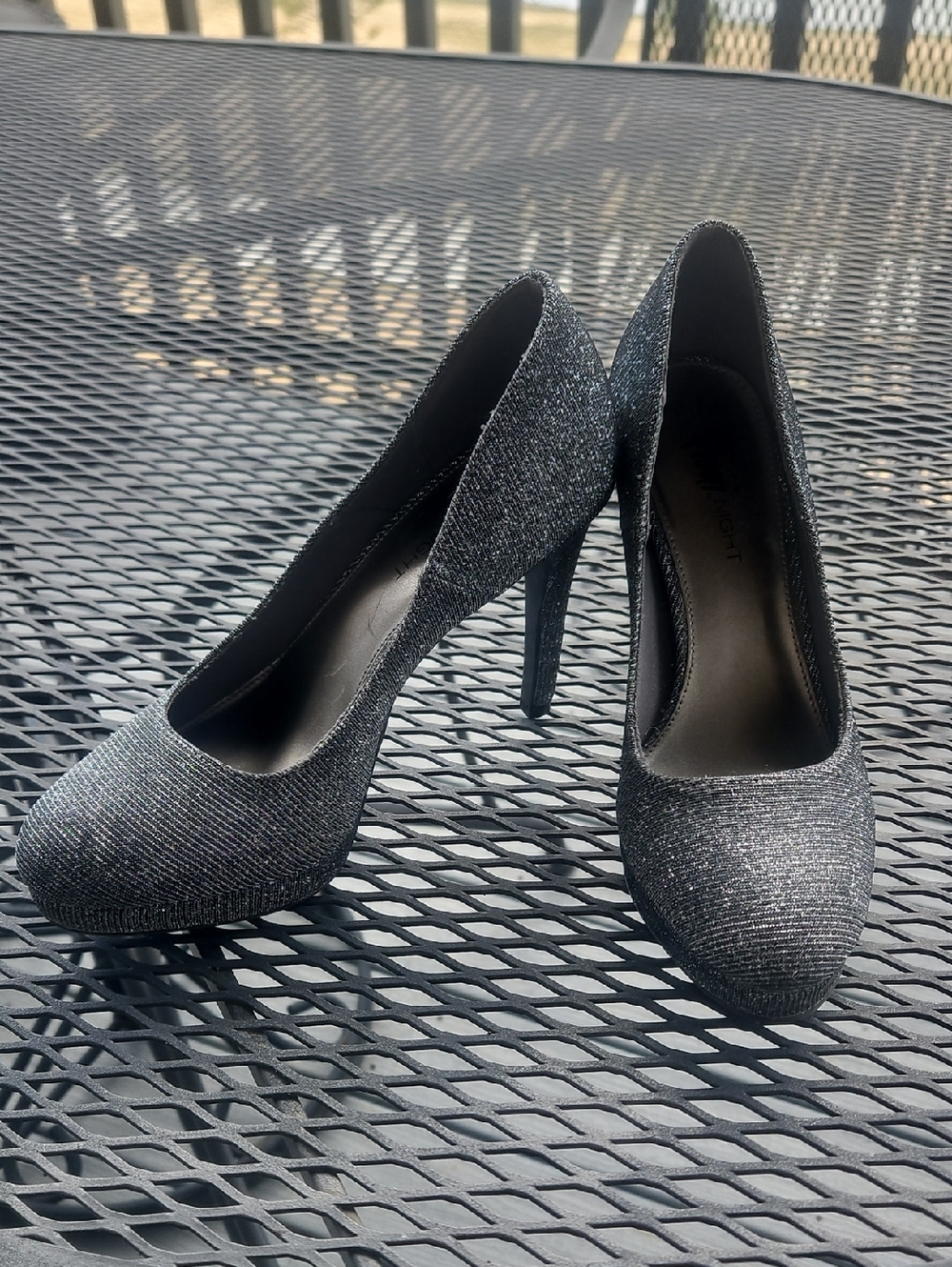 Women's Metallic Gray High Heel Pumps